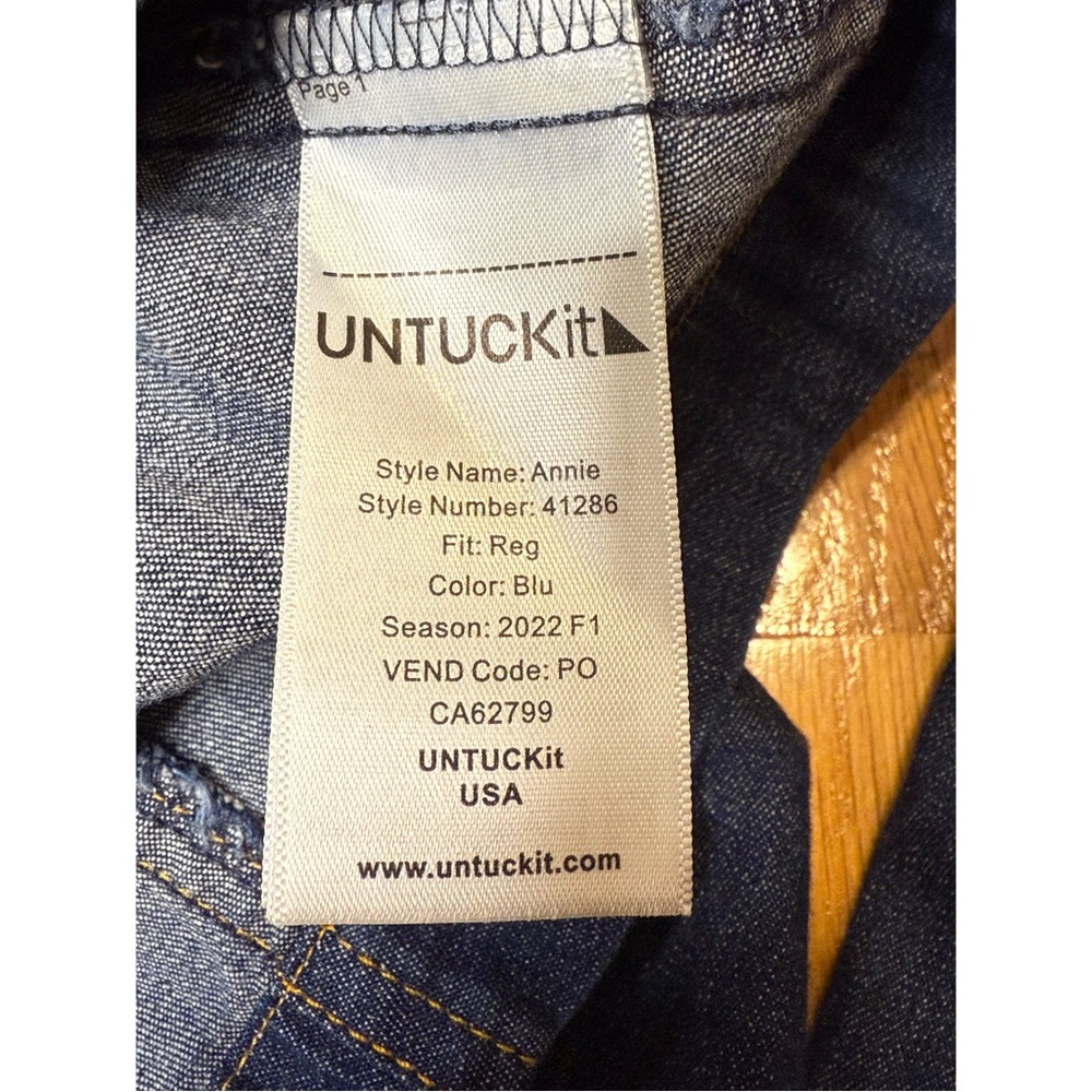 Untuckit Denim Annie Shirt Dress - Picture 9 of 9